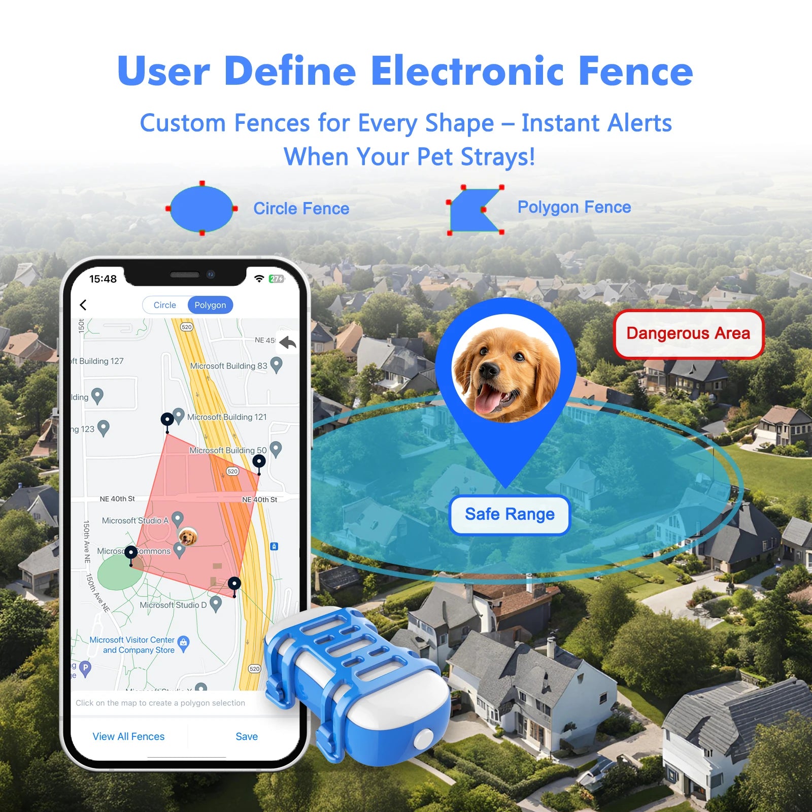 Gps tracker for dogs – Track Walks, Playtime & Safety All Day